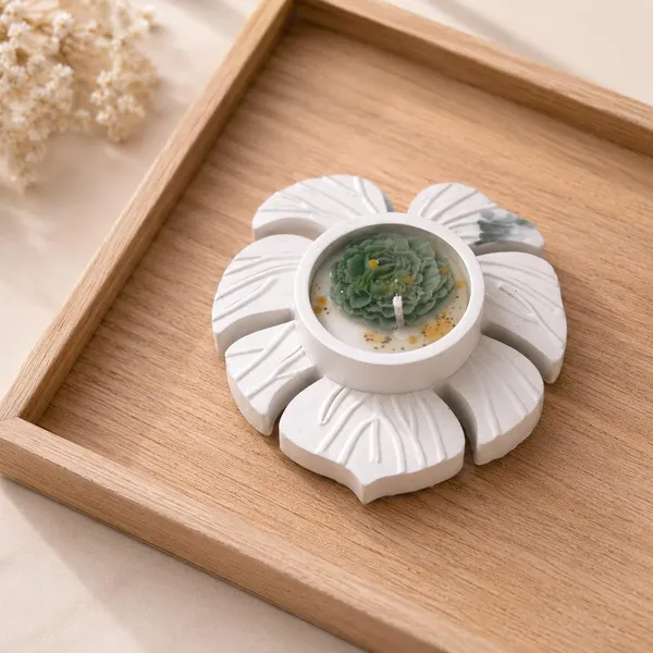 Floral_Tealight_Soy_Wax_Candle