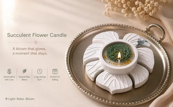 Floral_Tealight_Soy_Wax_Candle
