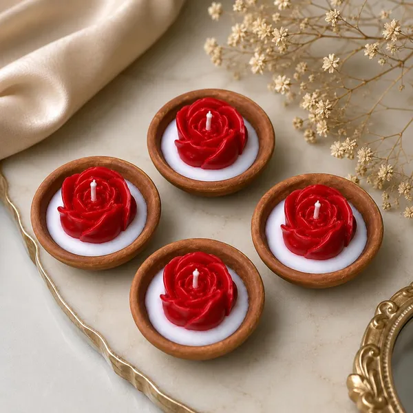 Floral_Soy_Wax_Terracotta_Diya_Candle
