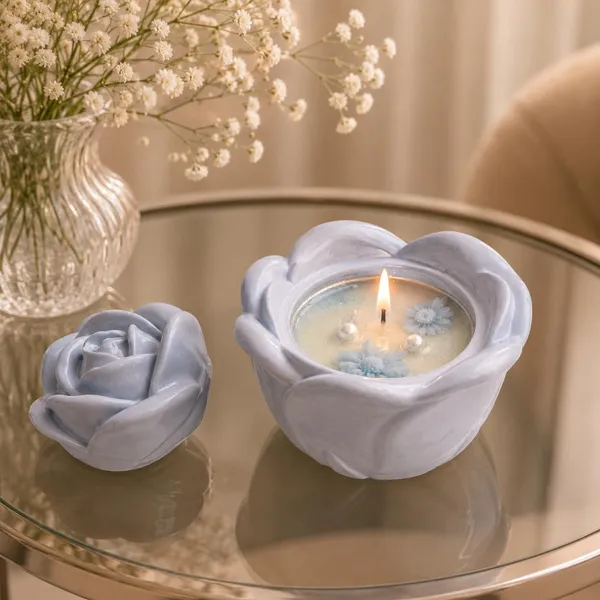 Rose_Sculpted_Candle_In_Ceramic_Jar