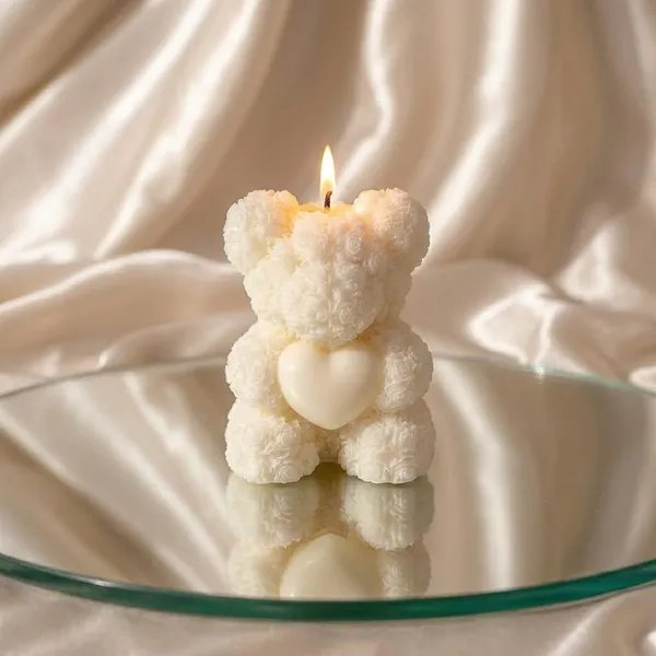 Rose_Bear_Candle_With_Heart