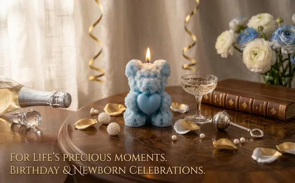 Floral_Bear_Candle_With_Heart