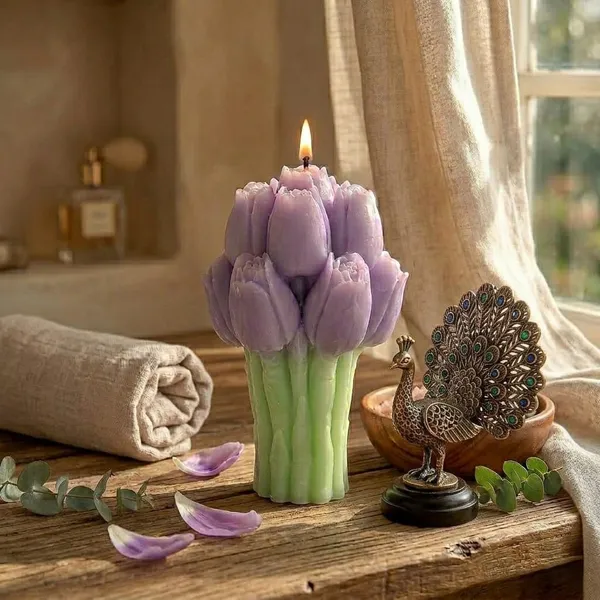 Floral_Wax_Candle