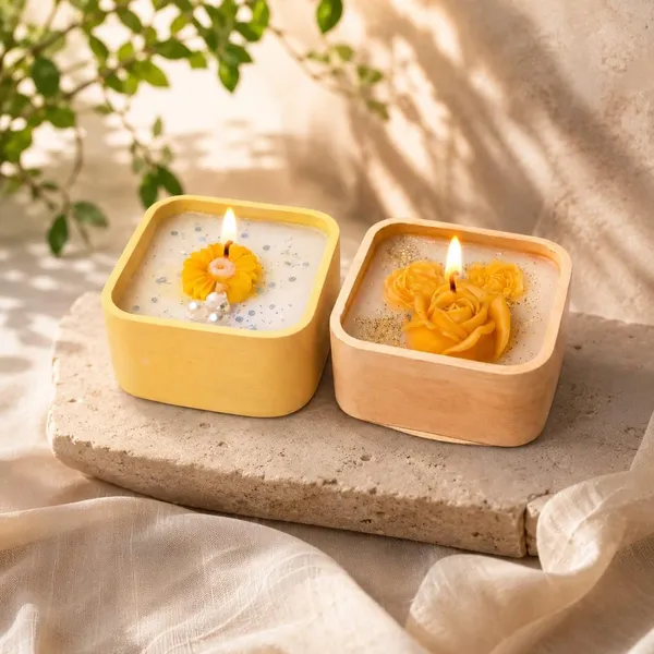 Floral_Soy_Wax_Candle