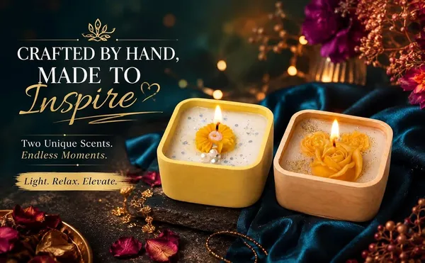 Floral_Soy_Wax_Candle