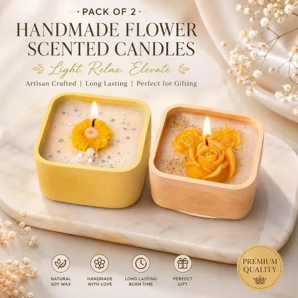 Floral_Soy_Wax_Candle