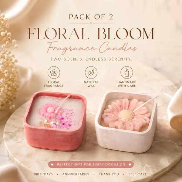 Floral_Soy_Wax_Candle