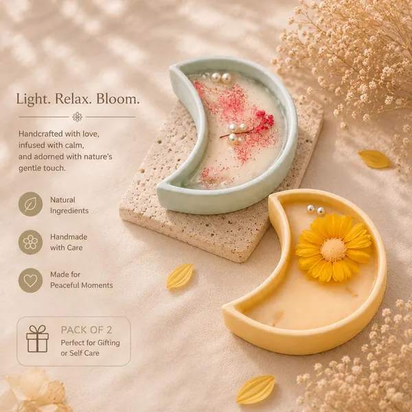 Floral_Soy_Wax_Crescent_Candle_In_Ceramic_Bowl