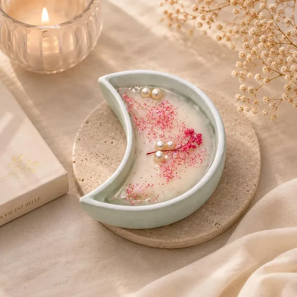 Floral_Soy_Wax_Crescent_Candle_In_Ceramic_Bowl