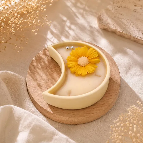 Floral_Soy_Wax_Crescent_Candle_In_Ceramic_Bowl