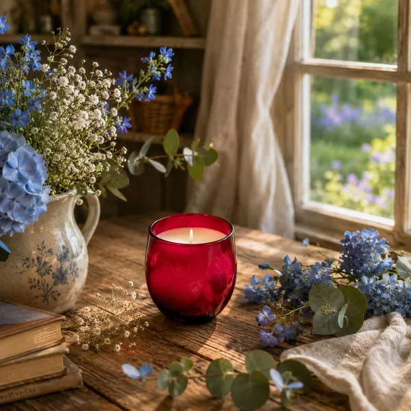 Floral_Soy_Wax_Candle_In_Glass_Jar