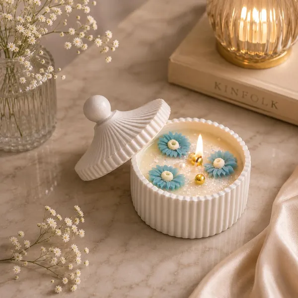 Floral_Soy_Wax_Jar_Candle_With_Ceramic_Lid