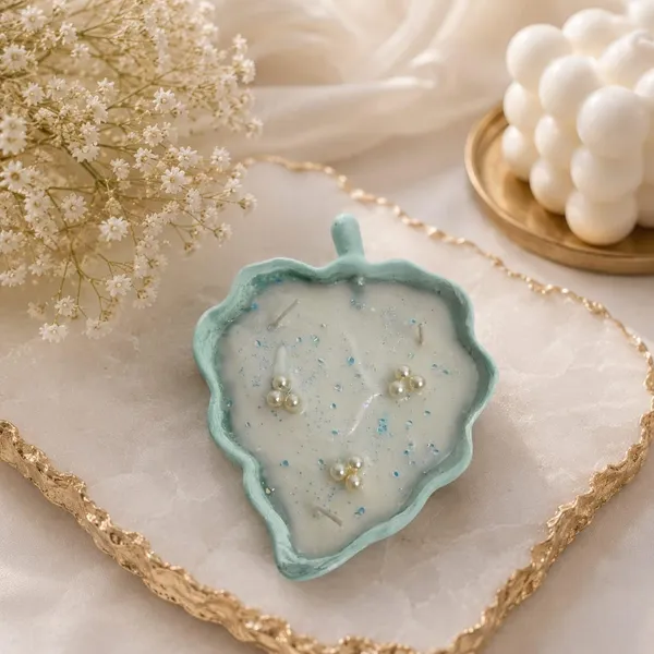 Leaf_Candle_With_Tray