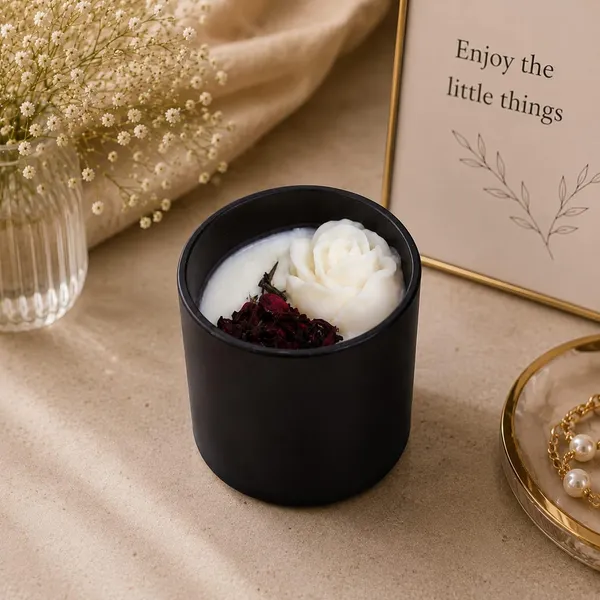 Rose_Blossom_Soy_Wax_Candle_In_Glass_Jar