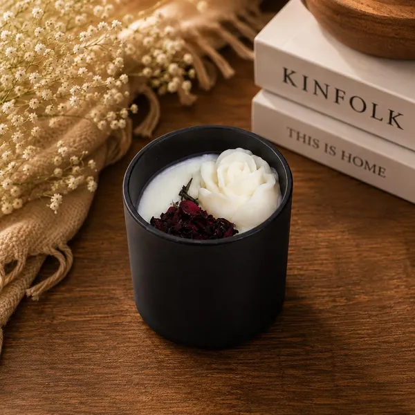 Rose_Blossom_Soy_Wax_Candle_In_Glass_Jar