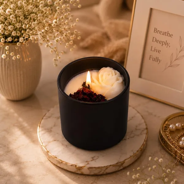 Rose_Blossom_Soy_Wax_Candle_In_Glass_Jar