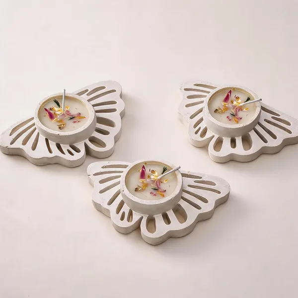 Soy_Wax_Botanical_Dried_Flower_Butterfly_Concrete_Candle_|_Pack_Of_3