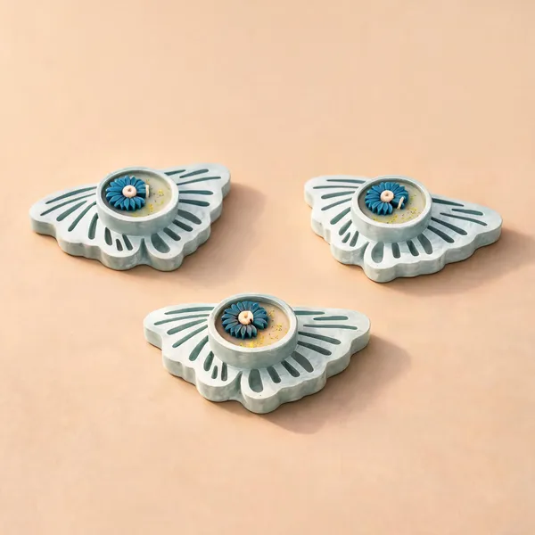 Soy_Wax_Coastal_Floral_Butterfly_Concrete_Candle_|_Pack_Of_3