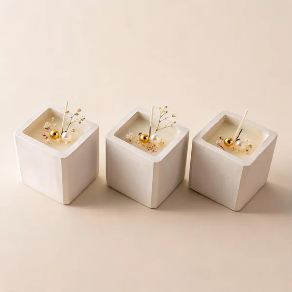 Soy_Wax_Minimalist_Floral_Pearl_White_Matte_Block_Candle_|_Pack_Of_3