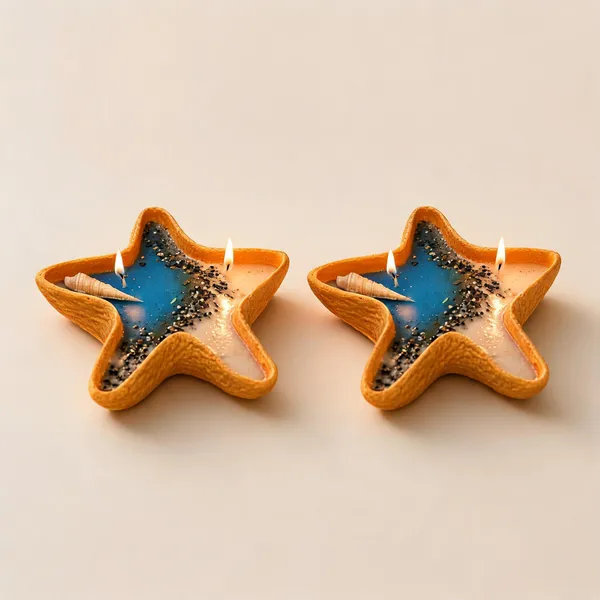 Soy_Wax_Coastal_Dual-Tone_Star_Shaped_Candle_|_Pack_Of_2