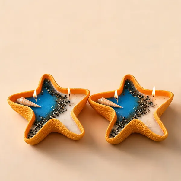 Soy_Wax_Coastal_Dual-Tone_Star_Shaped_Candle_|_Pack_Of_2