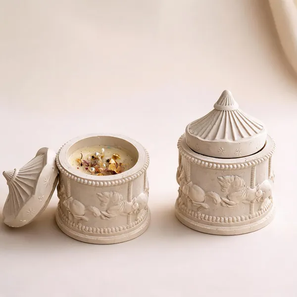 Soy_Wax_Elegant_Ivory_Carousel_Unicorn_Jar_Candle_|_Pack_Of_2