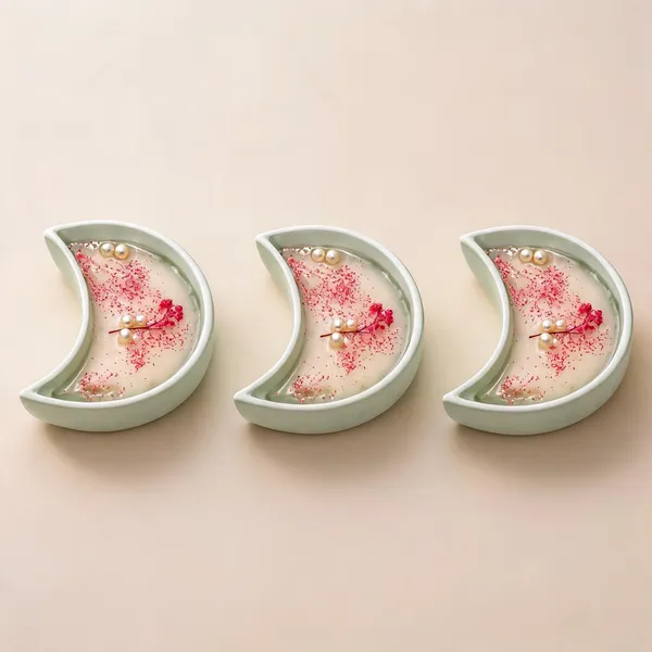 Soy_Wax_Blush_Botanical_Pearl_Crescent_Ceramic_Candle_|_Pack_Of_3