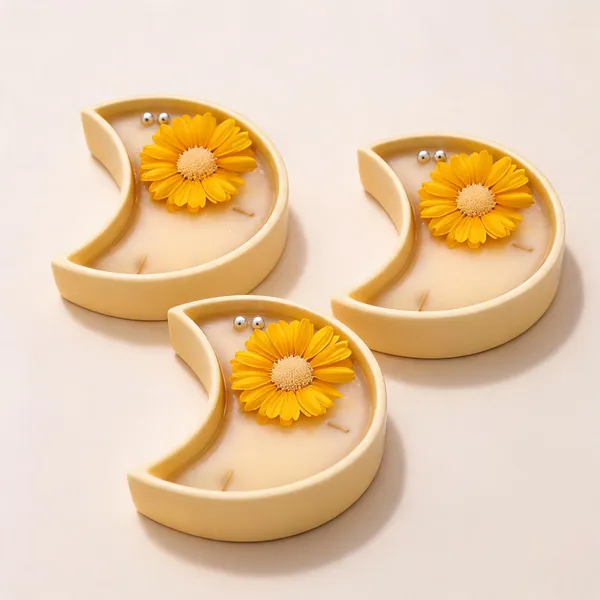 Soy_Wax_Sunflower_Pearl_Crescent_Ceramic_Bowl_Candle_|_Pack_Of_3