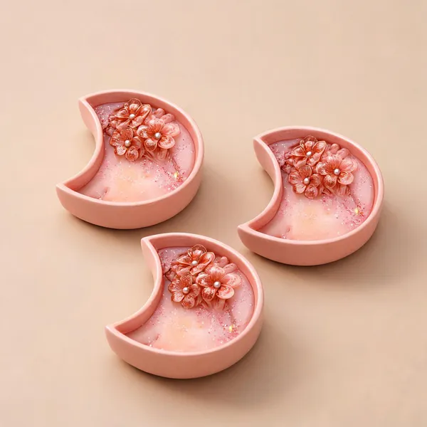 Soy_Wax_Blush_Floral_Crescent_Ceramic_Bowl_Candle_|_Pack_Of_3