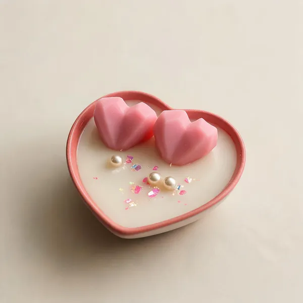 Soy_Wax_Twin_Heart_Shaped_Candle_In_Ceramic_Bowl_|_Pack_Of_2