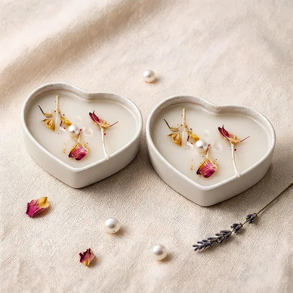 Soy_Wax_Floral_Pearl_Heart_Shaped_Candle_In_Ceramic_Bowl_|_Pack_Of_2