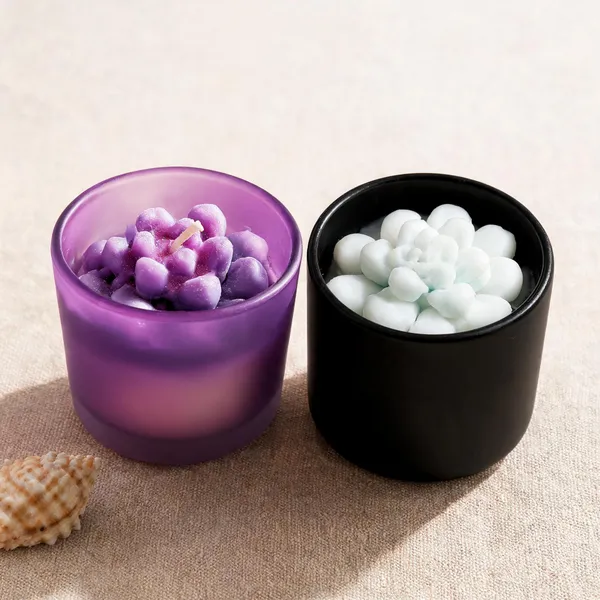 Soy_Wax_Floral_Blossom_Harmony_Glass_Jar_Scented_Candle_Set_Of_2_|_Pack_Of_2