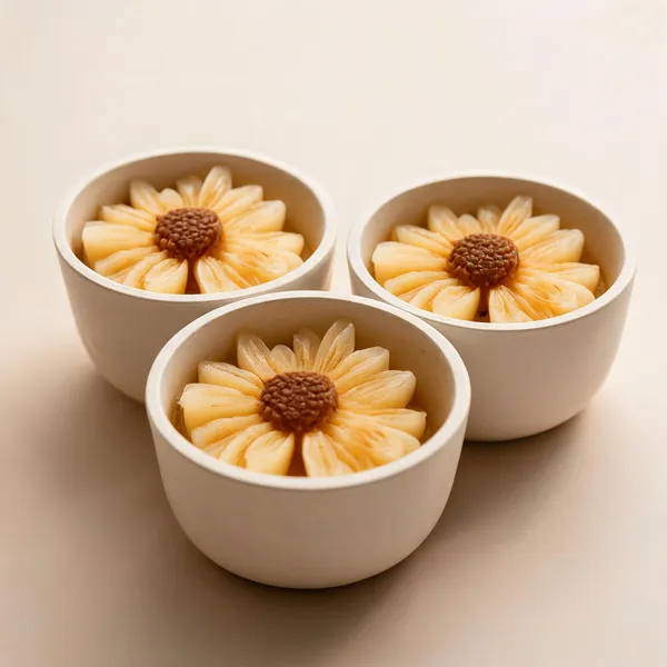 Soy_Wax_Sunflower_Floral_Warm_Ivory_Ceramic_Bowl_Candle_|_Pack_Of_3