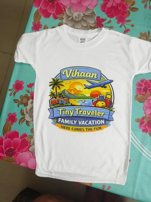 White_Printed_Family_Vacation_Round_Neck_T-Shirt_for_Family_one_pcs_set