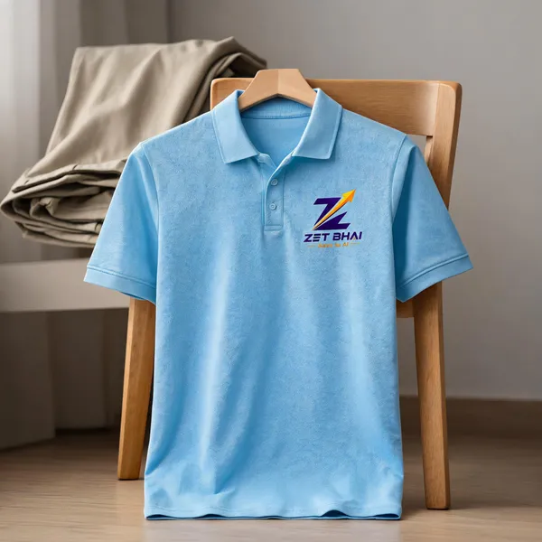 Light_Blue_Regular_Fit_Polo_T_Shirt_For_Men