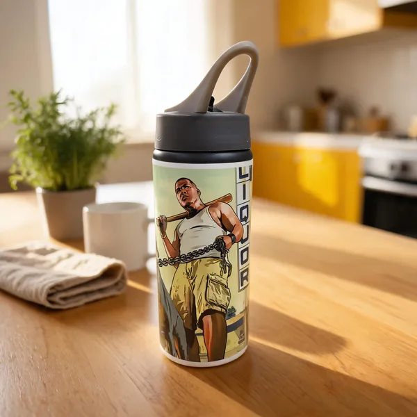 Graphic_Print_Flip_Top_Water_Bottle_750_Ml_With_Key_Cahin_One__Pcs_Set