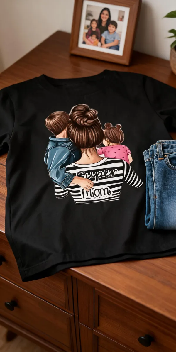 Black_Graphic_Print_T_Shirt_For_Women