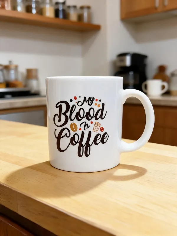 White_Ceramic_Printed_Coffee_Mug_16_Oz_With_Key_Chain_One__Pcs_Set
