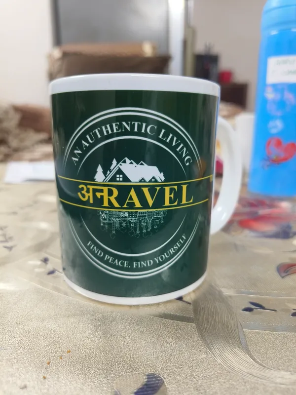White_Ceramic_Travel,_Hotel_Logo_Print_Mug_16oz_with_key_chain_one_pcs_set