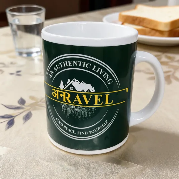 White_Ceramic_Travel_Hotel_Logo_Print_Mug_16_Oz_With_Key_Chain_One__Pcs_Set