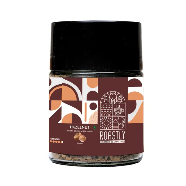 Roastly_Hazelnut_Arabica_Instant_Coffee_Freeze_Dried_Powder_50_Gm