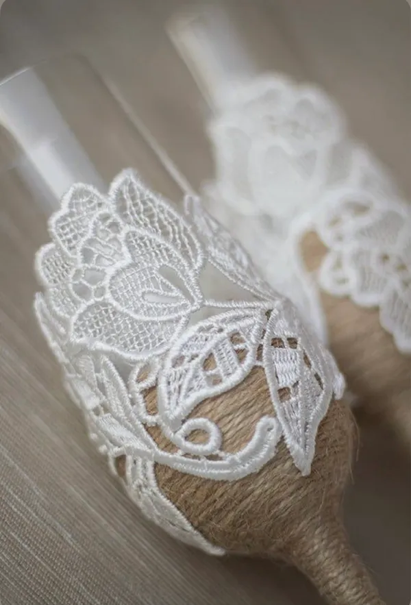 Jute_Lace_Floral_Champagne_Wine_Glass_Glasses