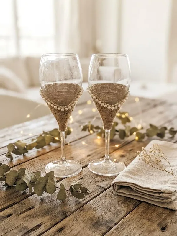 Ivory_Vows_Rustic_Floral_Lace_Champagne_Glasses