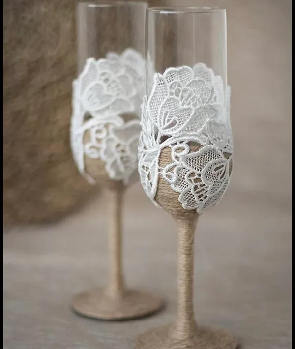 Jute_Lace_Floral_Champagne_Wine_Glass_Glasses