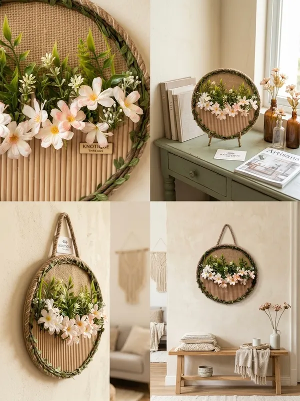 Jute_Bohemian_Floral_Round_Wall_Hanging