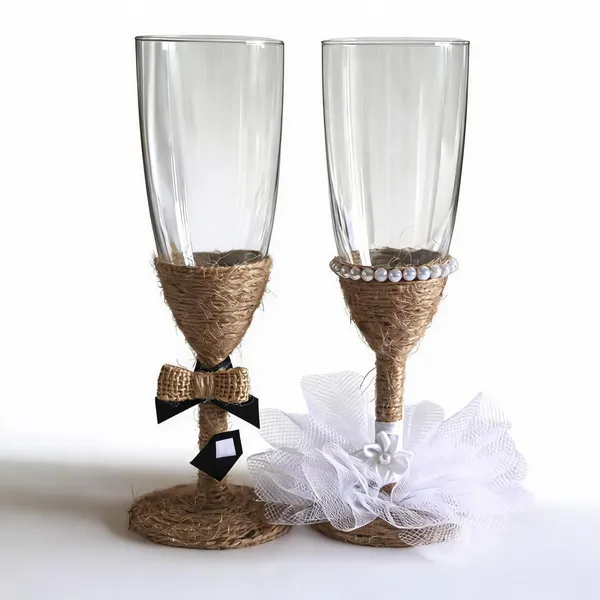 Glass_Wedding_Jute_Decor_Champagne_Wine_Glass_Set