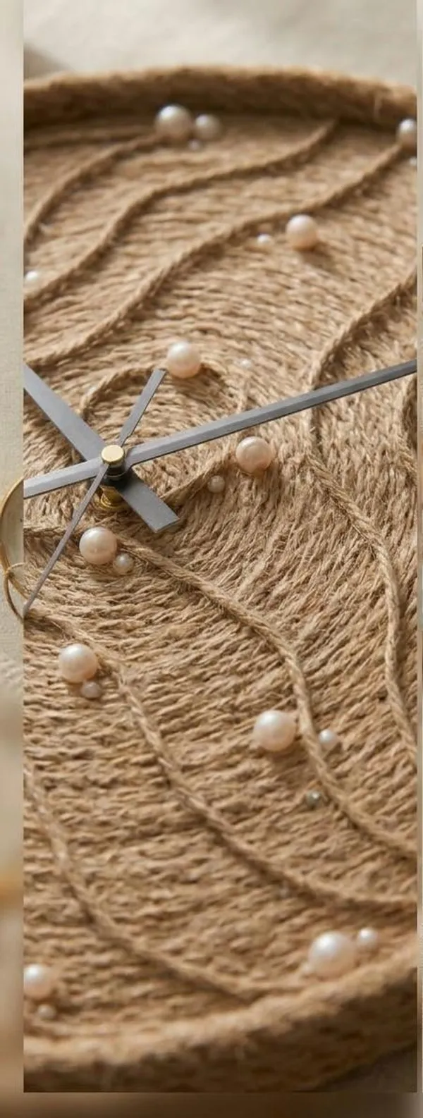 The_Pearl_Drift_Jute_Wall_Clock
