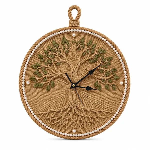 Jute_Handmade_Tree_Of_Life_Wall_Clock