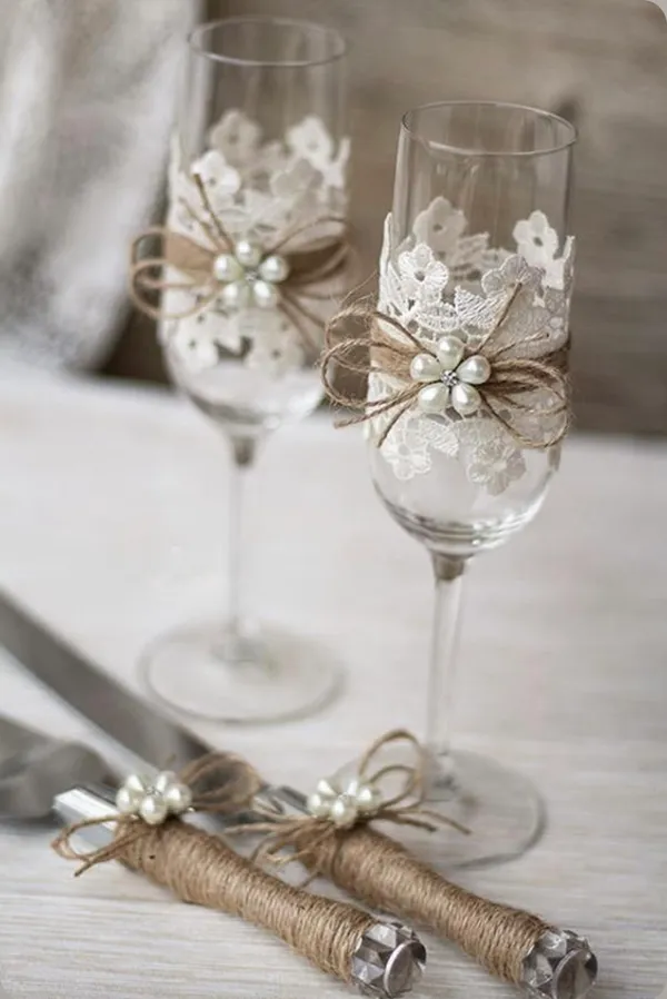 Glass_Wedding_Floral_Decorated_Champagne_Glass_Set