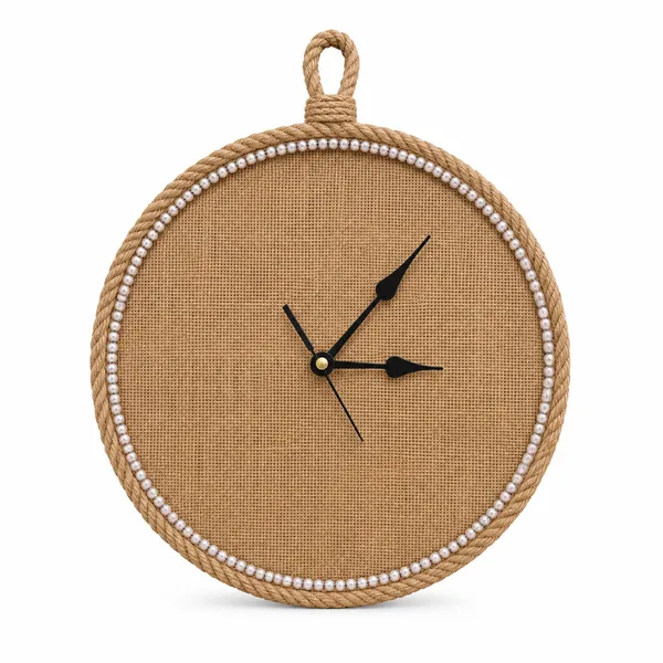 Jute_Handcrafted_Round_Wall_Clock